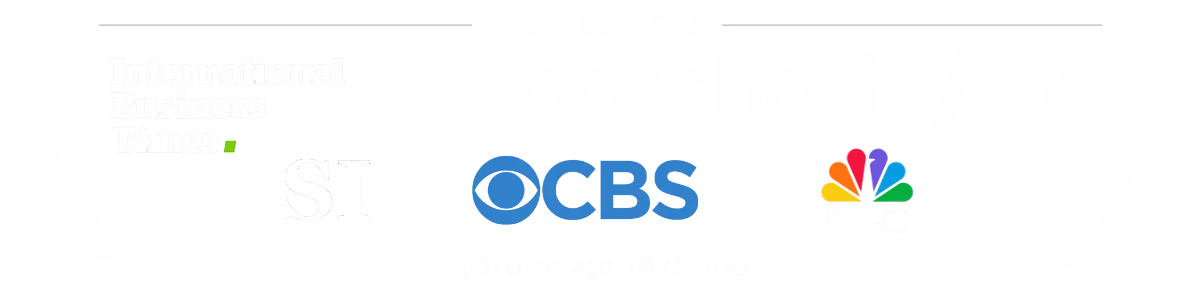 As seen on International Business Times, ABC, Barchart, AP, Sports Illustrated, CBS, NBC, and over 450 news sites